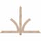 Ekena Millwork Redmond Smooth Timber Gable Bracket, Douglas Fir, 60"W x 40"H x 1 1/2"D x 3 1/2"F, 16/12 Pitch GBW060X40X0204RED00SDF - alternate 1